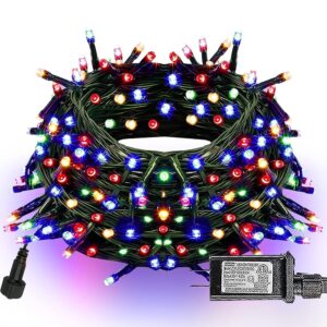 Dazzle Brilliant 300 LED Christmas String Lights – 100 FT Connectable Waterproof Inexperienced Wire with 8 Modes for Indoor and Outside Vacation Decorations, Good for Xmas Events and Yards