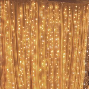 Twinkle Star 300 LED Curtain String Lights – 12 Modes Plug-in Fairy Lights for Bed room, Weddings, Events, Birthdays, and Indoor/Out of doors Wall and Window Decor